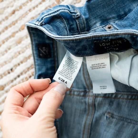 LUCKY BRAND LOLITA JEANS SZ 6 28 BLUE DENIM SKINNY CROPPED TAPERED - Picture 8 of 13